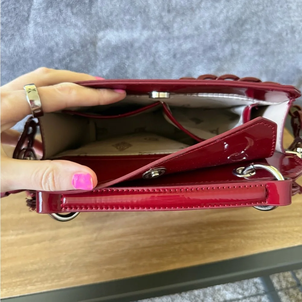 Steve Madden Evelyn Bag Burgundy Rhinestones